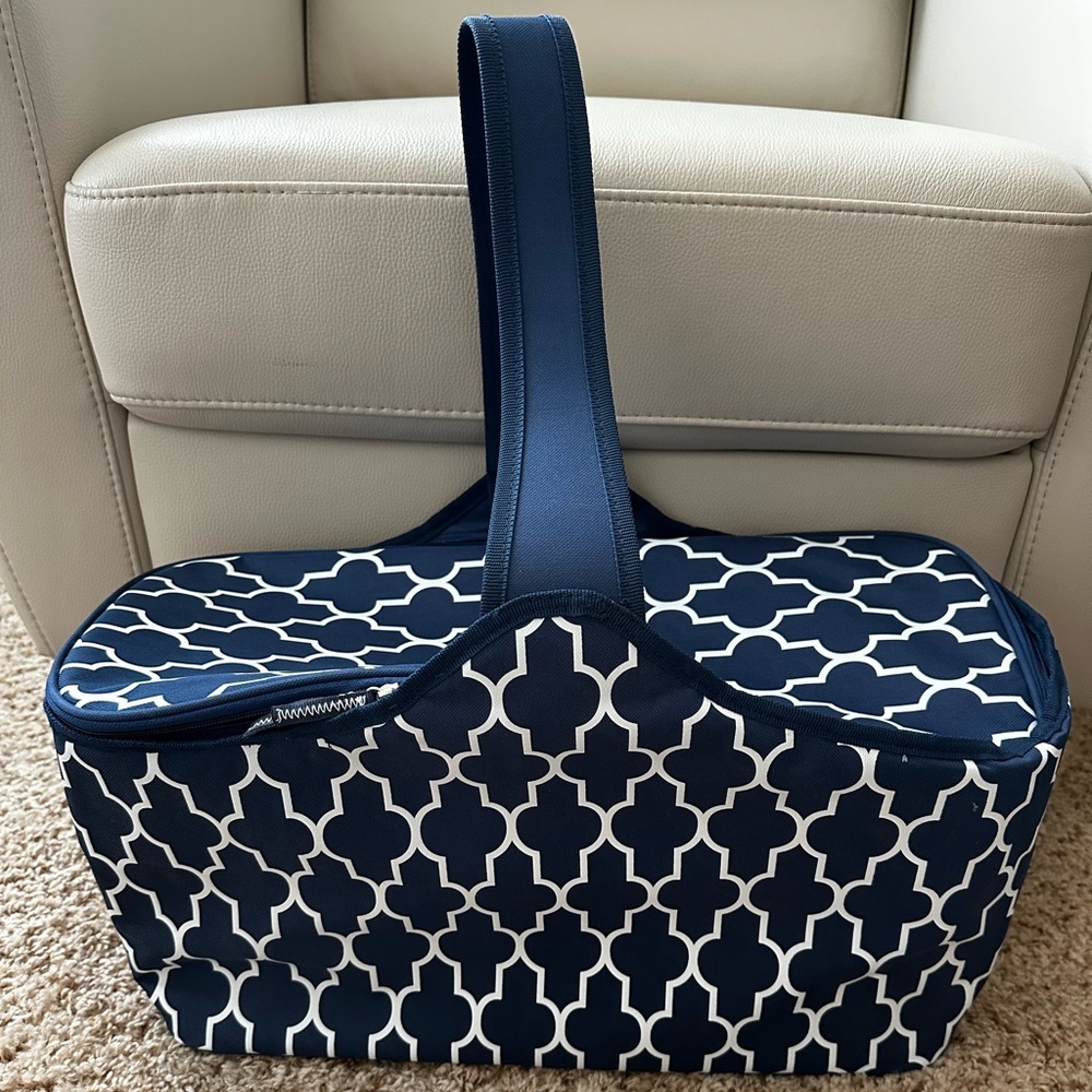Insulated bag approx 20” wide and 10”high 
Never used